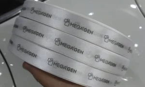 روبان ۴ سانتی ساتن megagen با چاپ مشکی