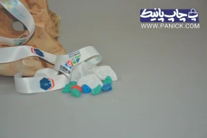 روبان‌ سفید با چاپ ۴رنگ فوری برای بند‌