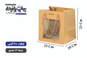 ساک طلق دار کرافت سایز 10×23×23