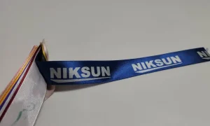 روبان سرمه ای با چاپ niksun
