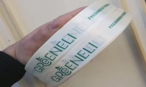 روبان سفید با چاپ gereneli