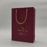 چاپ بگ گلاسه بنفش بارول چاپ طلاکوب تیراژ 1000 عددی