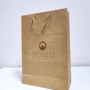 چاپ پاکت برای جواهری انارکی سایز 24×36 طلاکوب یکرو تیراژ 1000 عددی