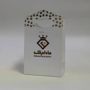 ساک دستی گلاسه درب اختصاصی برای جواهری مادام گلد تیراژ 1000 عددی