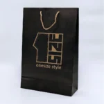 چاپ ساک دستی کاغذی مشکی 1size اختصاصی کرافت تیراژ 1000 عدد