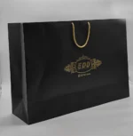 بگ گلاسه مشکی 52×36 با چاپ طلاکوب تیراژ 1000 عددی