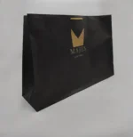 پاکت کرافت مشکی 52×36 با چاپ طلایی تیراژ 1000 عددی