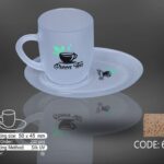 لیوان و زیر لیوانی یخی کد 600