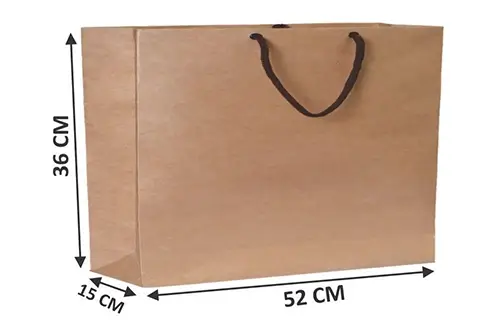 10 ساک دستی کرافت آماده سایز 15×36×52