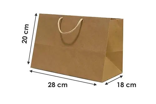 20 ساک دستی کرافت آماده سایز 18×28×20