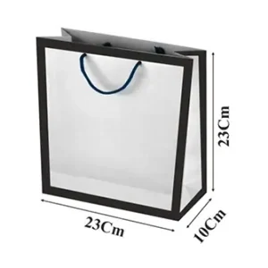 ساک دستی گلاسه آماده کادردار10×23×23