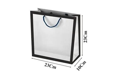 33 ساک دستی گلاسه آماده کادردار10×23×23