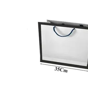 ساک دستی گلاسه کادردار آماده سایز 12×24×35