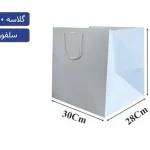 ساک دستی گلاسه آماده سایز 30×28×30