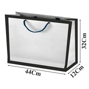 ساک دستی گلاسه کادردار سایز 12×32×44