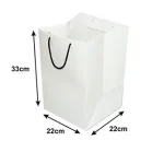 ساک دستی گلاسه آماده سایز 22*22*33