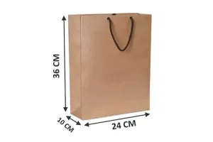 ساک دستی کرافت آماده سایز 10×36×24