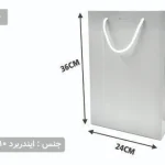 ساک دستی ایندربرد طوسی سایز 10×36×24