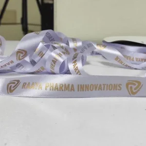 روبان سفید ساتن با غزل گالری