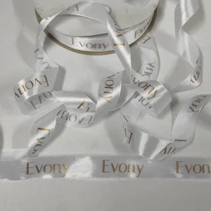 روبان سفید با چاپ Evony