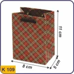 ساک طرح دار عنکبوتی چهارخانه قرمز مربعی 5×8×11