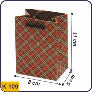 ساک طرح دار عنکبوتی چهارخانه قرمز مربعی 5×8×11