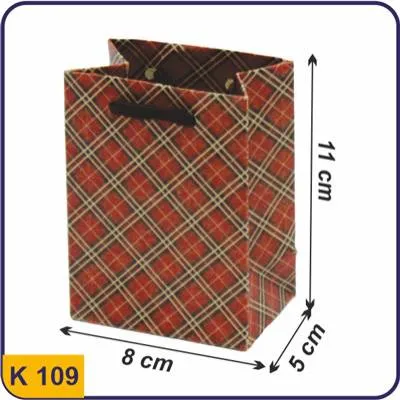 109 ساک طرح دار عنکبوتی چهارخانه قرمز مربعی 5×8×11