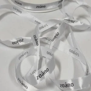 روبان سفید ۱۴ میلی متری با چاپ مشکی ترکی