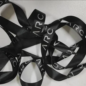 روبان مشکی با چاپ سفید ARC