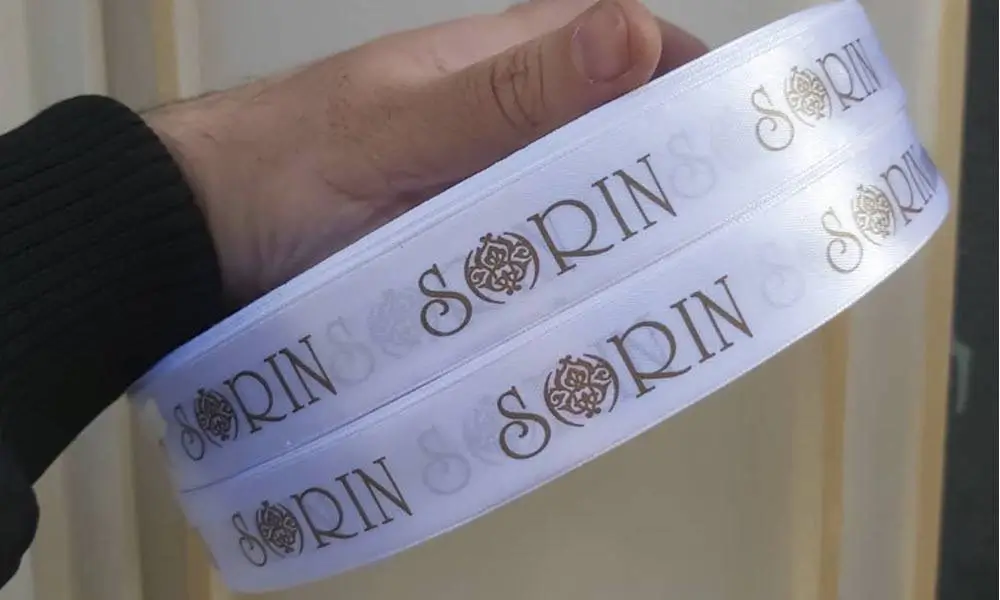 122 روبان کبریتی ۴ سانتی با چاپ طلایی sorin