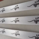 روبان ساتن سفید با چاپ کژه