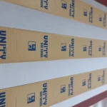 روبان کبریتی طلایی ۴ سانتی متری با چاپ سرمه ای