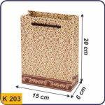 ساک طرح دار برگ های قرمز ریز سایز 6×15×20