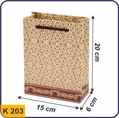 203 ساک طرح دار برگ های قرمز ریز سایز 6×15×20