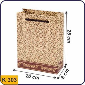 ساک طرح دار برگ های قرمز ریز سایز 8×20×25