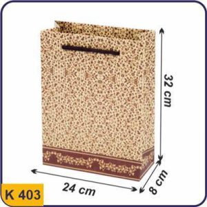 ساک طرح دار برگ های قرمز ریز سایز 8×24×32