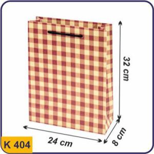 ساک طرح دار چهارخونه قرمز مربعی سایز 8×24×32