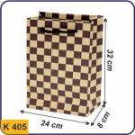 ساک طرح دار چهارخونه قرمز مربعی سایز 8×24×32