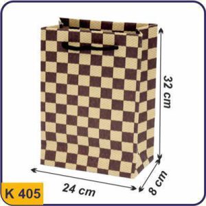 ساک طرح دار چهارخونه قرمز مربعی سایز 8×24×32