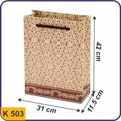 503 ساک طرح دار برگ های قرمز ریز سایز 11.5×31×42