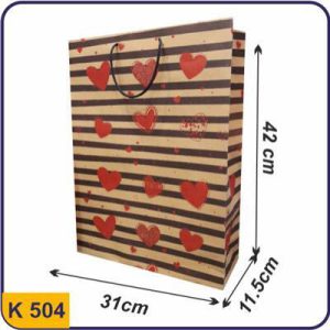 ساک طرح دار چهارخونه قرمز مربعی سایز 11.5×31×42