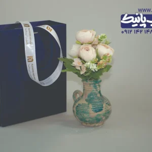 روبان سفید کبریتی ۲/۵ سانتی با چاپ طلایی