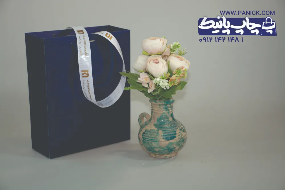 ROBANPANICK-139 روبان سفید کبریتی ۲/۵ سانتی با چاپ طلایی