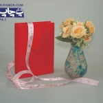 روبان صورتی همراه با بگ قرمز و چاپ