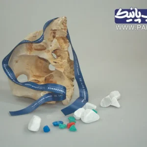 روبان سرمه ای ۳ سانتی با چاپ سفید کنفرانس