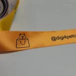 روبان نارنجی با چاپ دیجی ۴