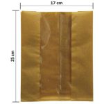 پاکت کرافت جلو پنجره عمودی 25×17 بسته 100 عددی