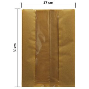 پاکت کرافت جلو پنجره عمودی 30×17