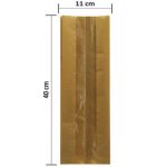 پاکت کرافت جلو پنجره عمودی 40×11 بسته 100 عددی