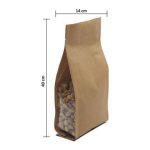 پاکت کرافت بغل پنجره دار سایز 40×14 بسته 100 عددی